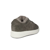 LADIES HOLLY SHEEPSKIN SNEAKER GRAY - Cloud Nine Sheepskin