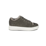 LADIES HOLLY SHEEPSKIN SNEAKER GRAY - Cloud Nine Sheepskin