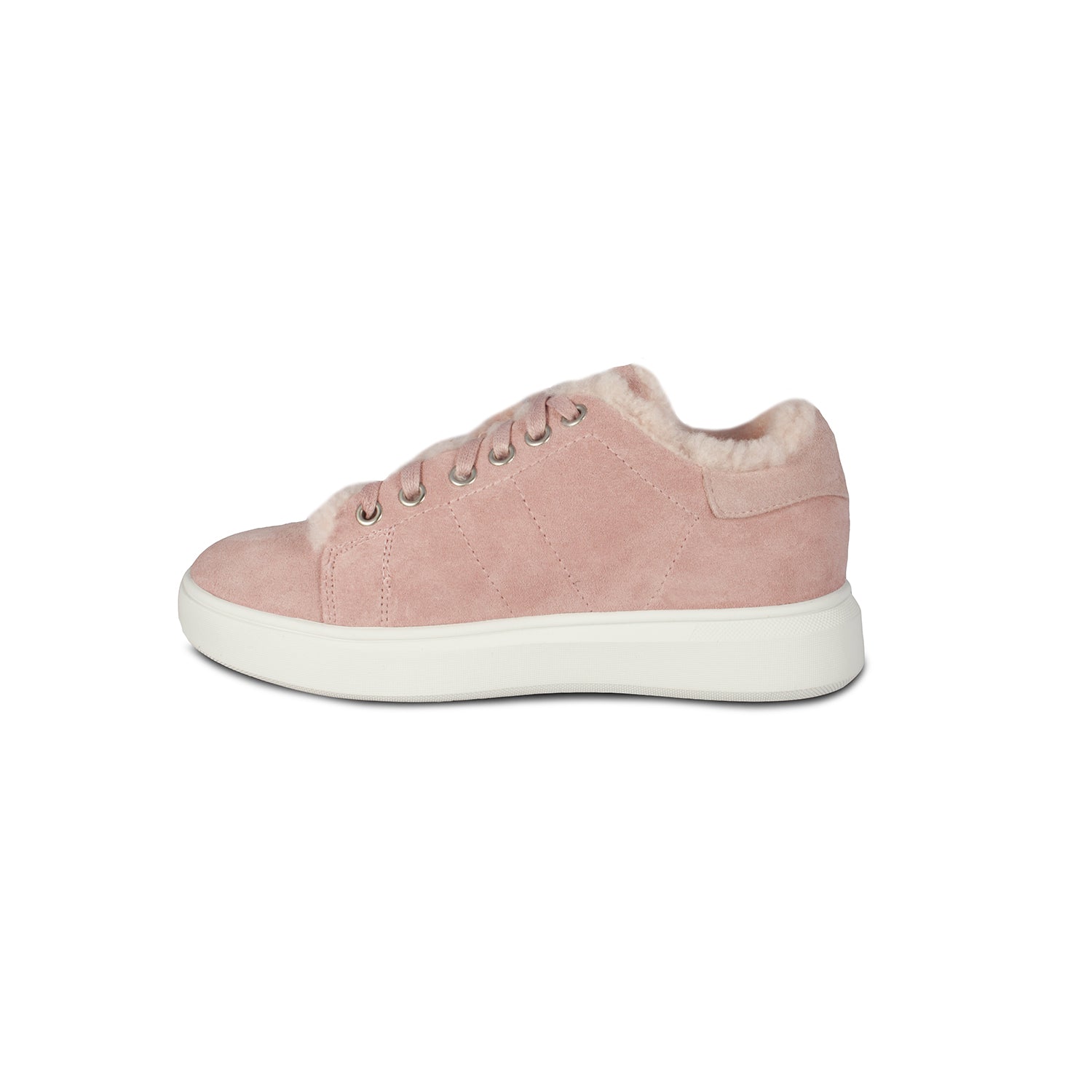 LADIES HOLLY SHEEPSKIN SNEAKER PINK - Cloud Nine Sheepskin