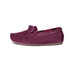 LADIES SHEEPSKIN MOCCASINS 2 BURGUNDY - Cloud Nine Sheepskin