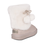 Women's Pom Pom Sheepskin Boots