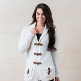 Claudia Cardigan - Cloud Nine Sheepskin