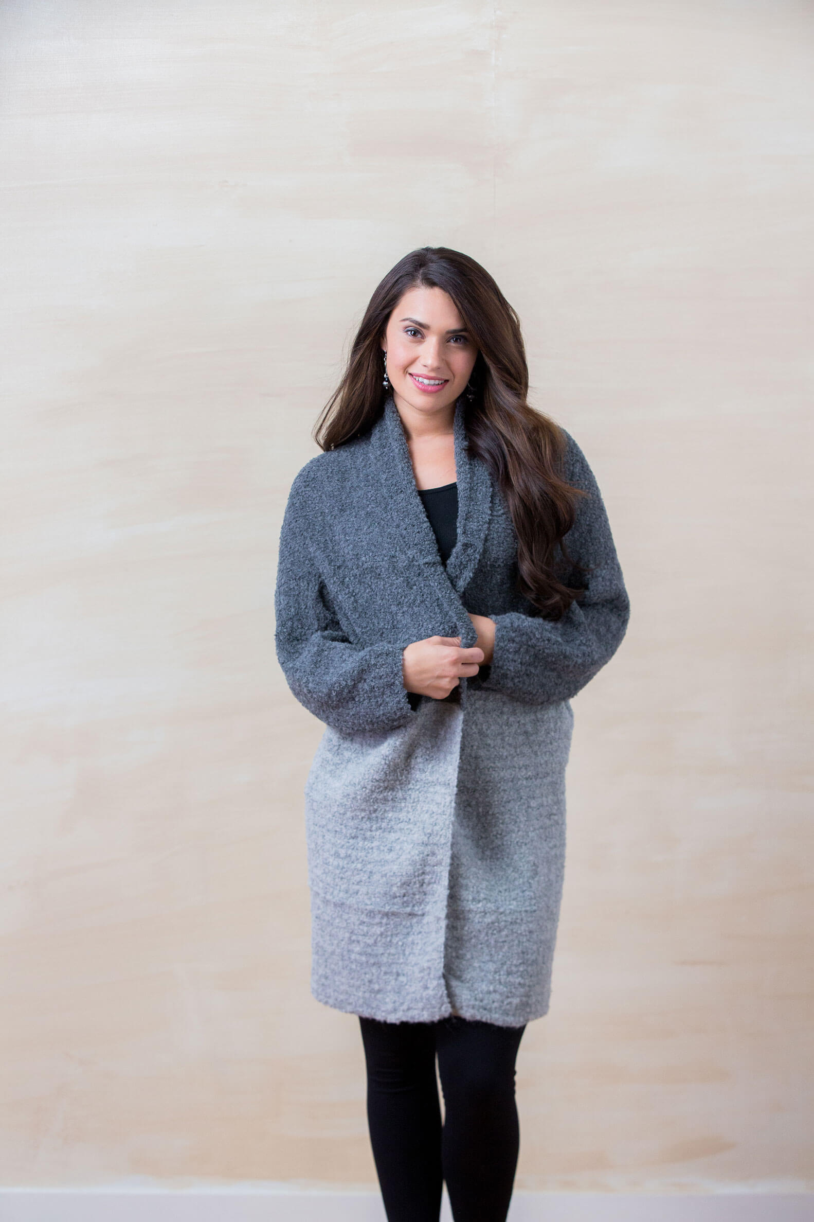 Double Boucle Cardigan - Cloud Nine Sheepskin