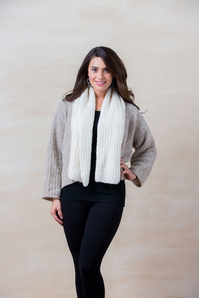 Double Boucle Cardigan - Cloud Nine Sheepskin