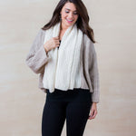 Double Boucle Cardigan - Cloud Nine Sheepskin