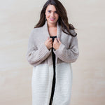 Double Boucle Cardigan - Cloud Nine Sheepskin