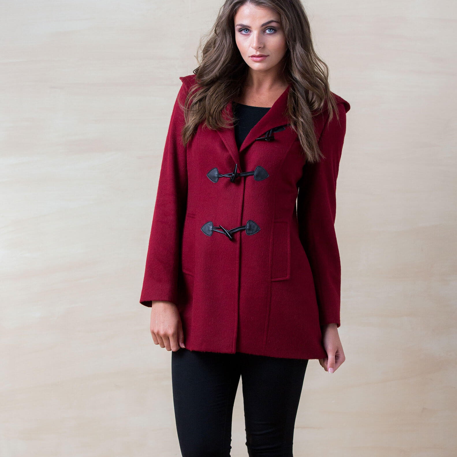 Red Hooded Coat - Cloud Nine Sheepskin