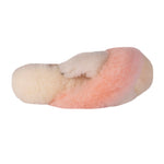 LADIES DUO-TONE EMMA SHEEPSKIN SLIPPER CREAM/PEACH - Cloud Nine Sheepskin