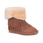 LADIES CLASSIC FRINGED SHEEPSKIN BOOT - Cloud Nine Sheepskin