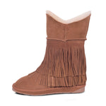 LADIES CLASSIC FRINGED SHEEPSKIN BOOT - Cloud Nine Sheepskin