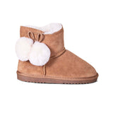 KIDS SHEEPSKIN POM POM BOOT - Cloud Nine Sheepskin