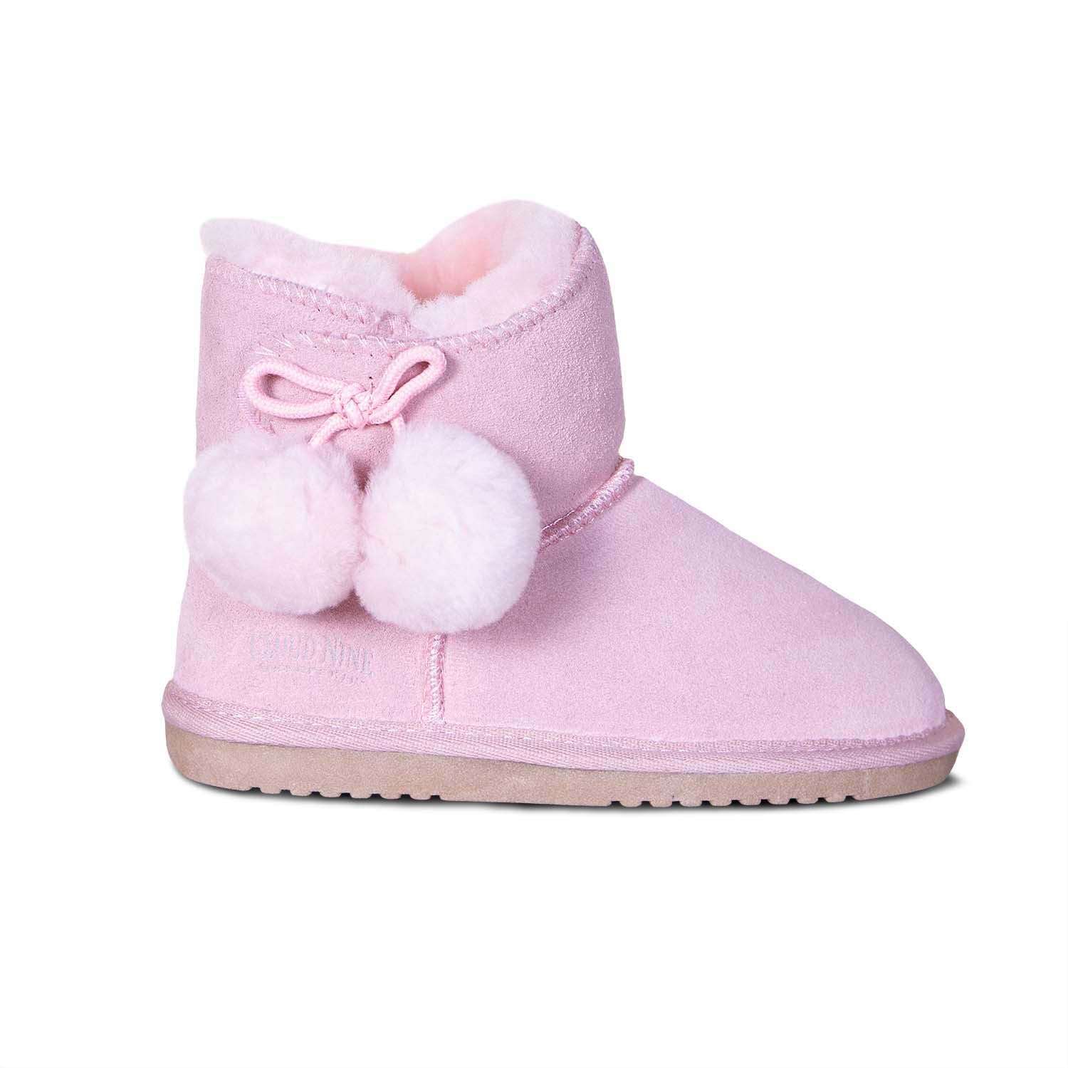 KIDS SHEEPSKIN POM POM BOOT - Cloud Nine Sheepskin