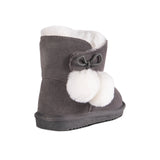 KIDS SHEEPSKIN POM POM BOOT - Cloud Nine Sheepskin