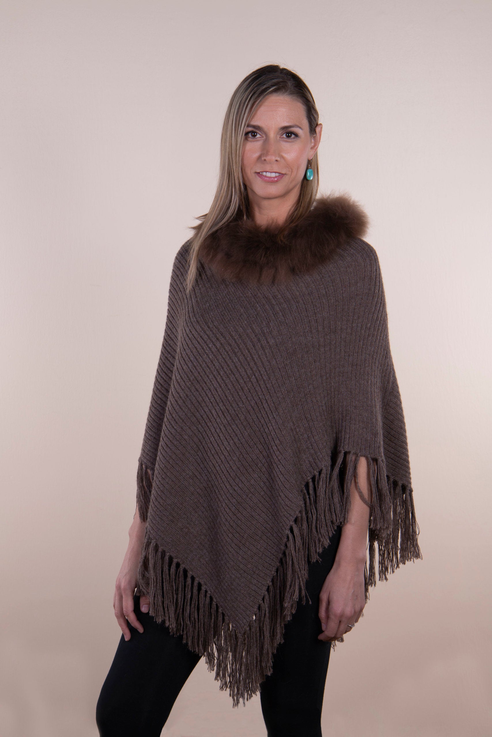 Maria Fur Poncho - Cloud Nine Sheepskin