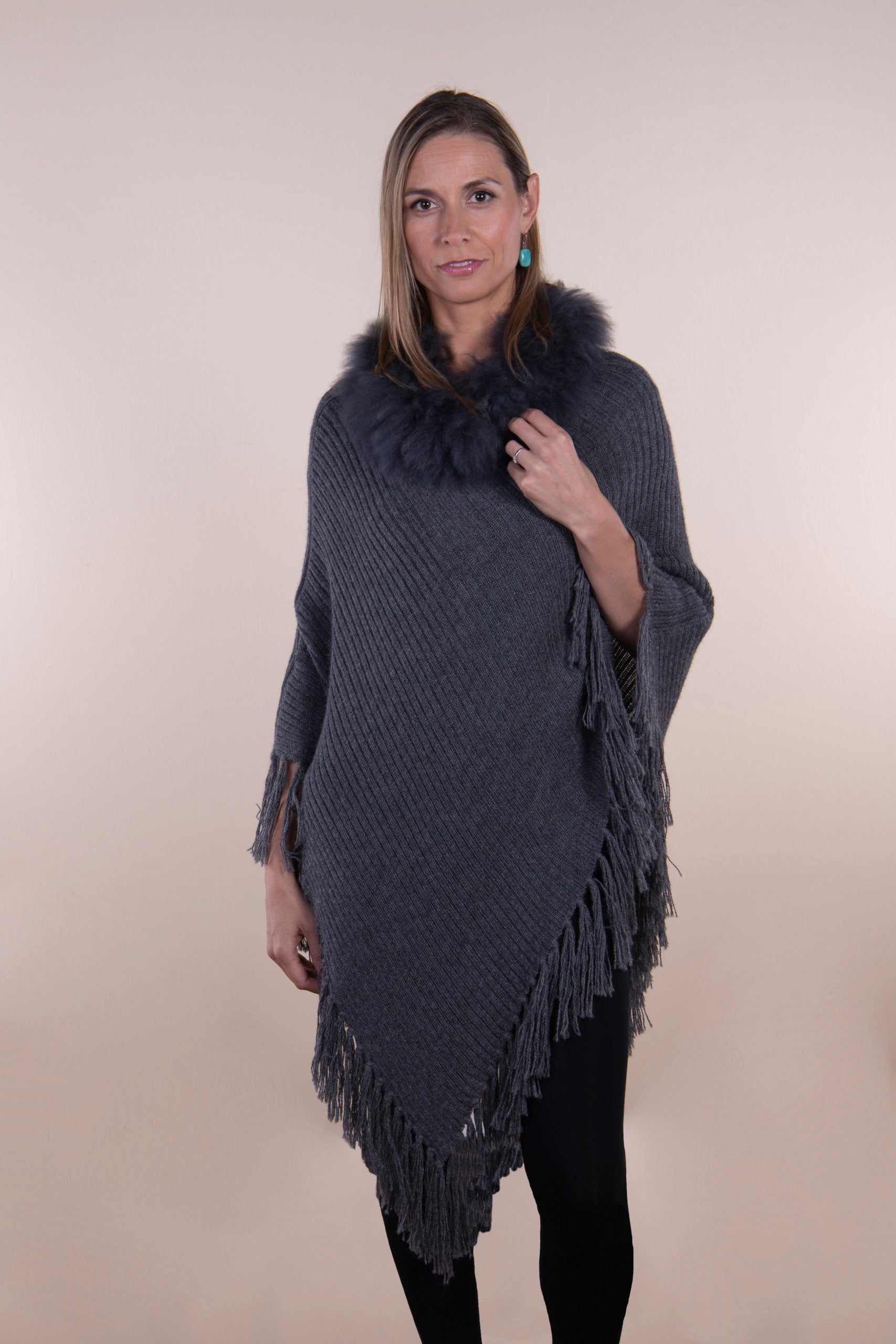 Maria Fur Poncho - Cloud Nine Sheepskin