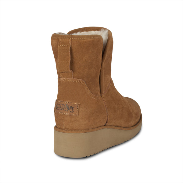 Alasdair genuine discount shearling wedge bootie